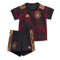 Echipament fotbal Germania Tricou Deplasare Mondial 2022 pentru copii maneca scurta (+ Pantaloni scurti)